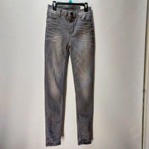 WHITE HOUSE BLACK MARKET Women's The Skinny High-Rise Jeans Size 00, Gray